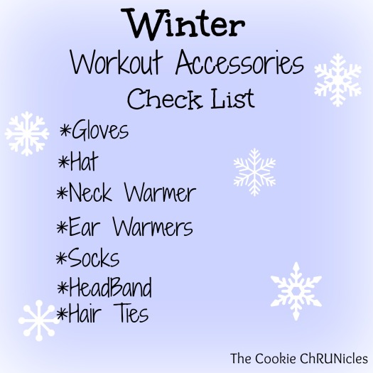 winter workout accessories check list