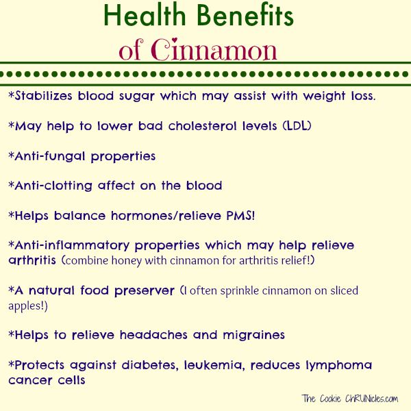 WIAW- Health Benefits of Cinnamon