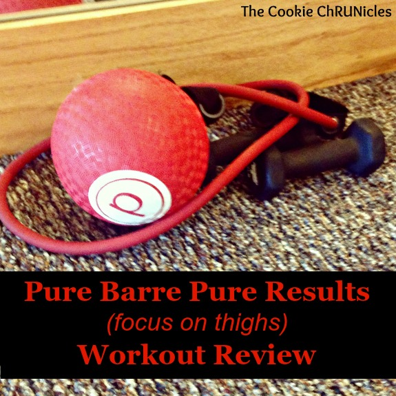 Reviewing the Pure Barre Pure Results online workout with featured focus on thighs!