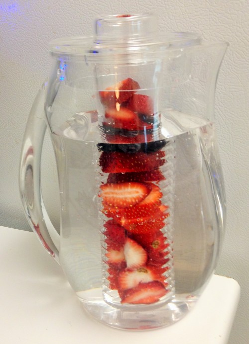 strawberry infusion with blueberry