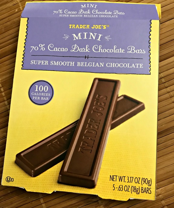 Trader Joe's mini dark chocolate bars