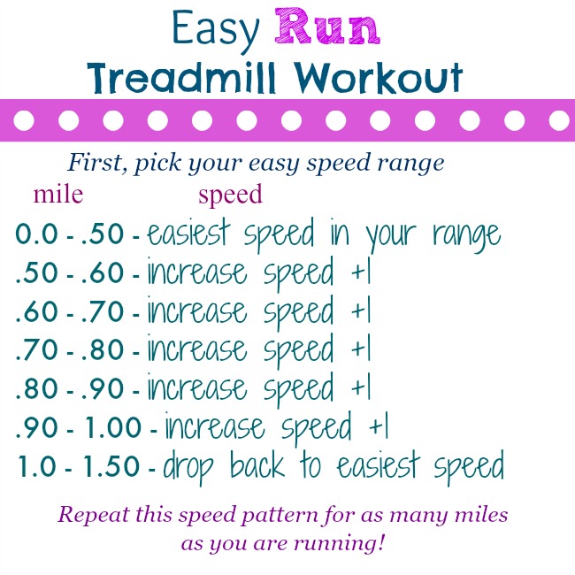 easy run treadmill workout
